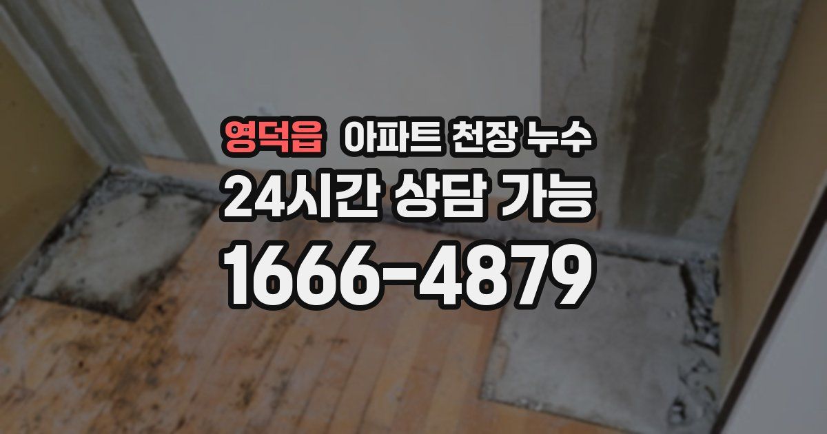 영덕읍 아파트 천장 누수