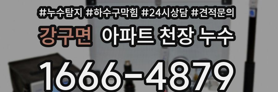 강구면 아파트 천장 누수