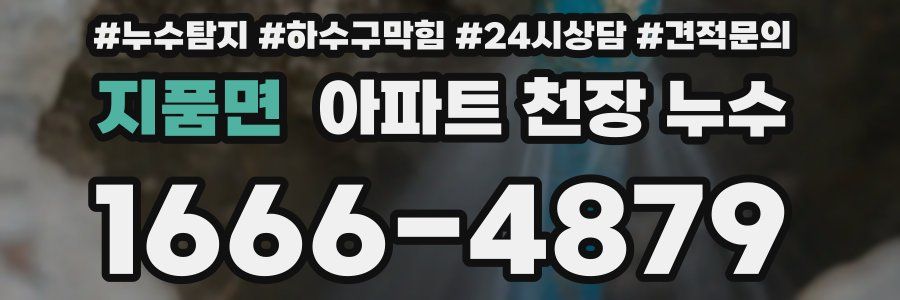 지품면 아파트 천장 누수