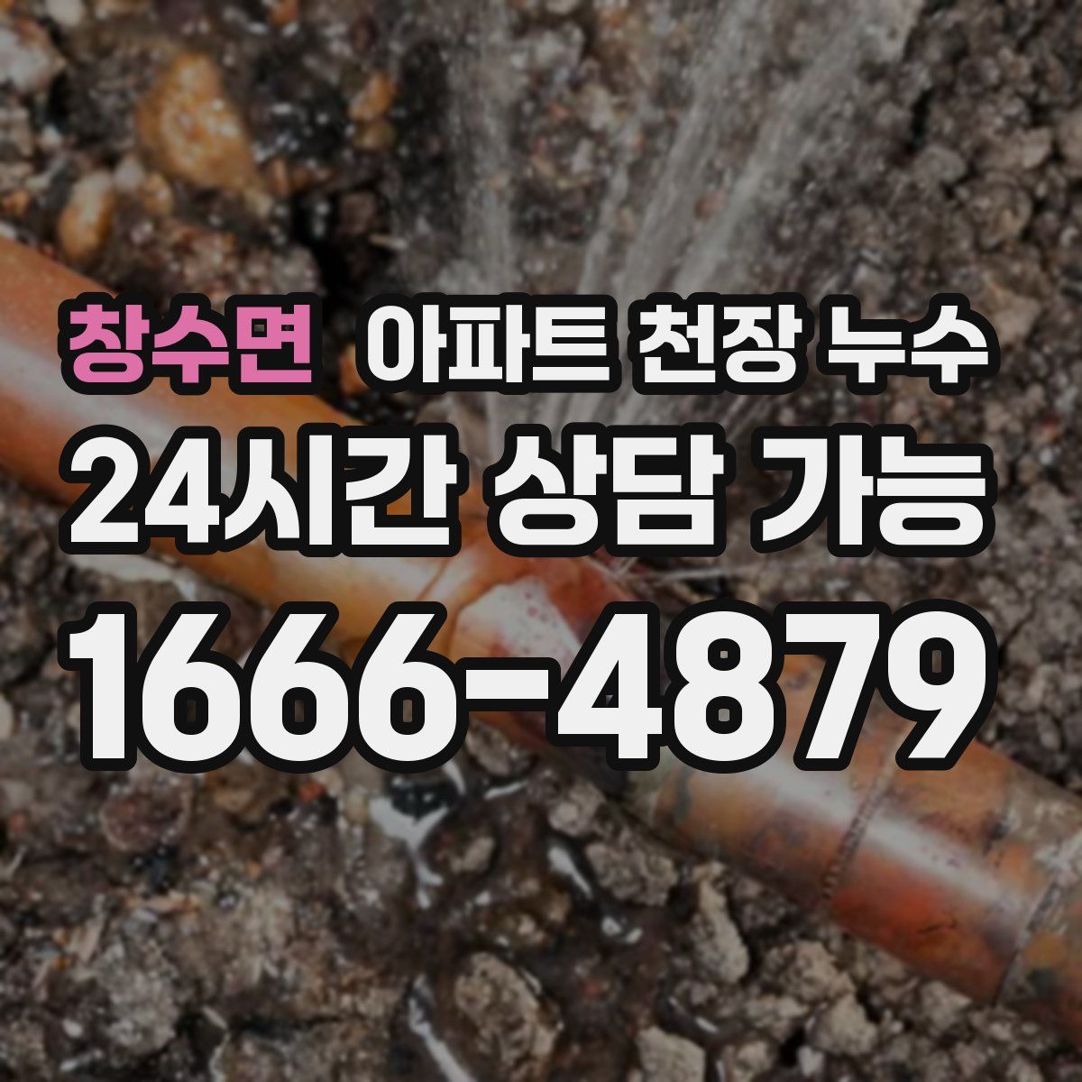 창수면 아파트 천장 누수