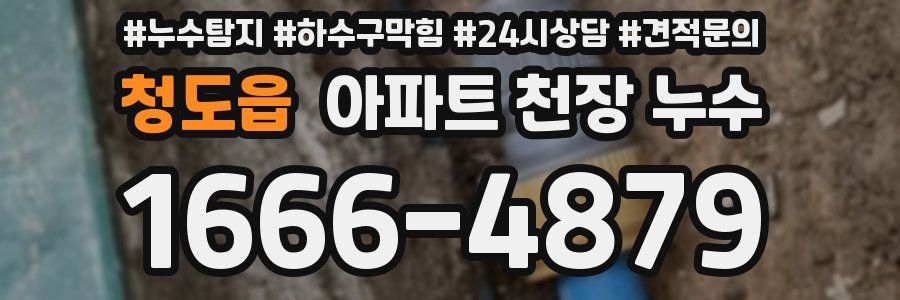 청도읍 아파트 천장 누수