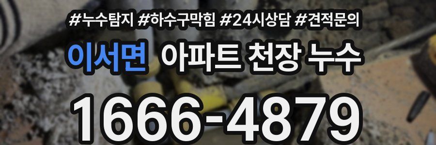 이서면 아파트 천장 누수