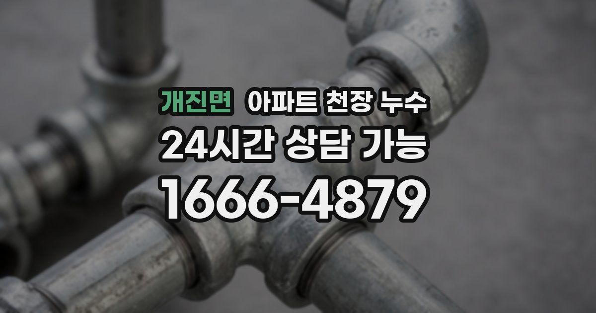개진면 아파트 천장 누수