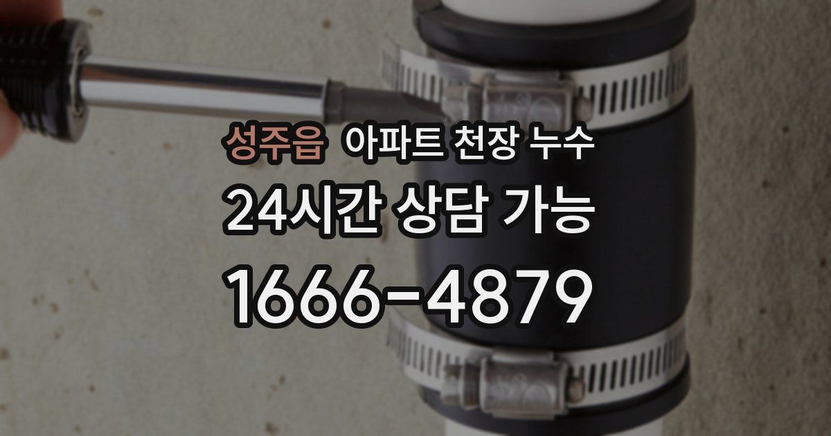 성주읍 아파트 천장 누수