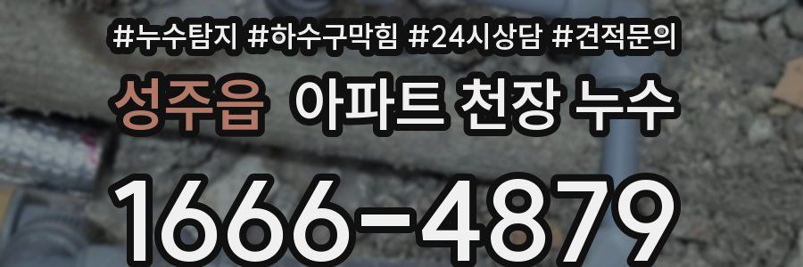 성주읍 아파트 천장 누수