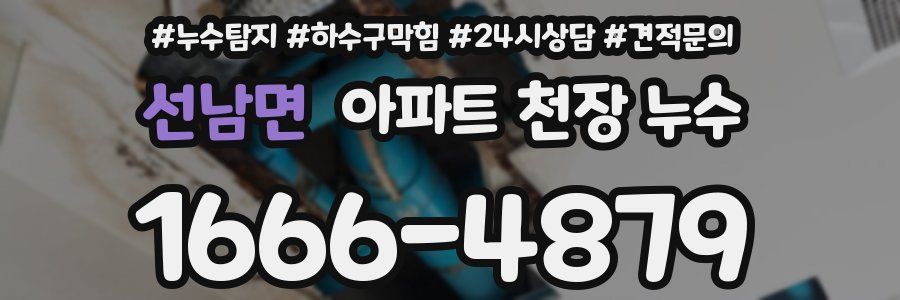 선남면 아파트 천장 누수
