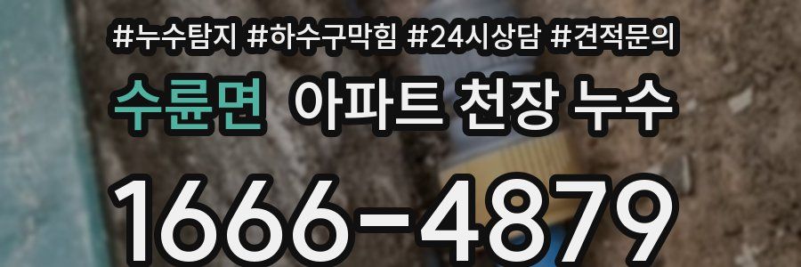 수륜면 아파트 천장 누수