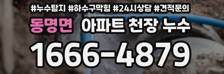 동명면 아파트 천장 누수