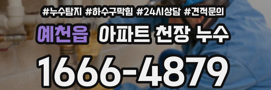 예천읍 아파트 천장 누수