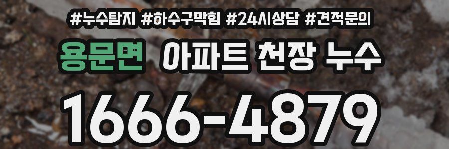 용문면 아파트 천장 누수