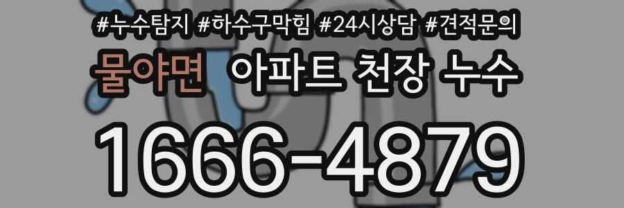 물야면 아파트 천장 누수
