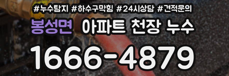 봉성면 아파트 천장 누수