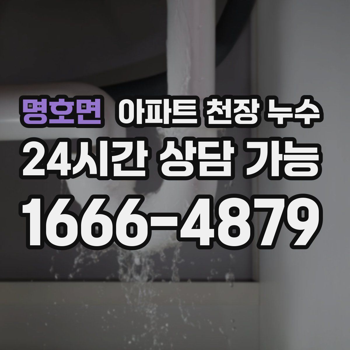 명호면 아파트 천장 누수