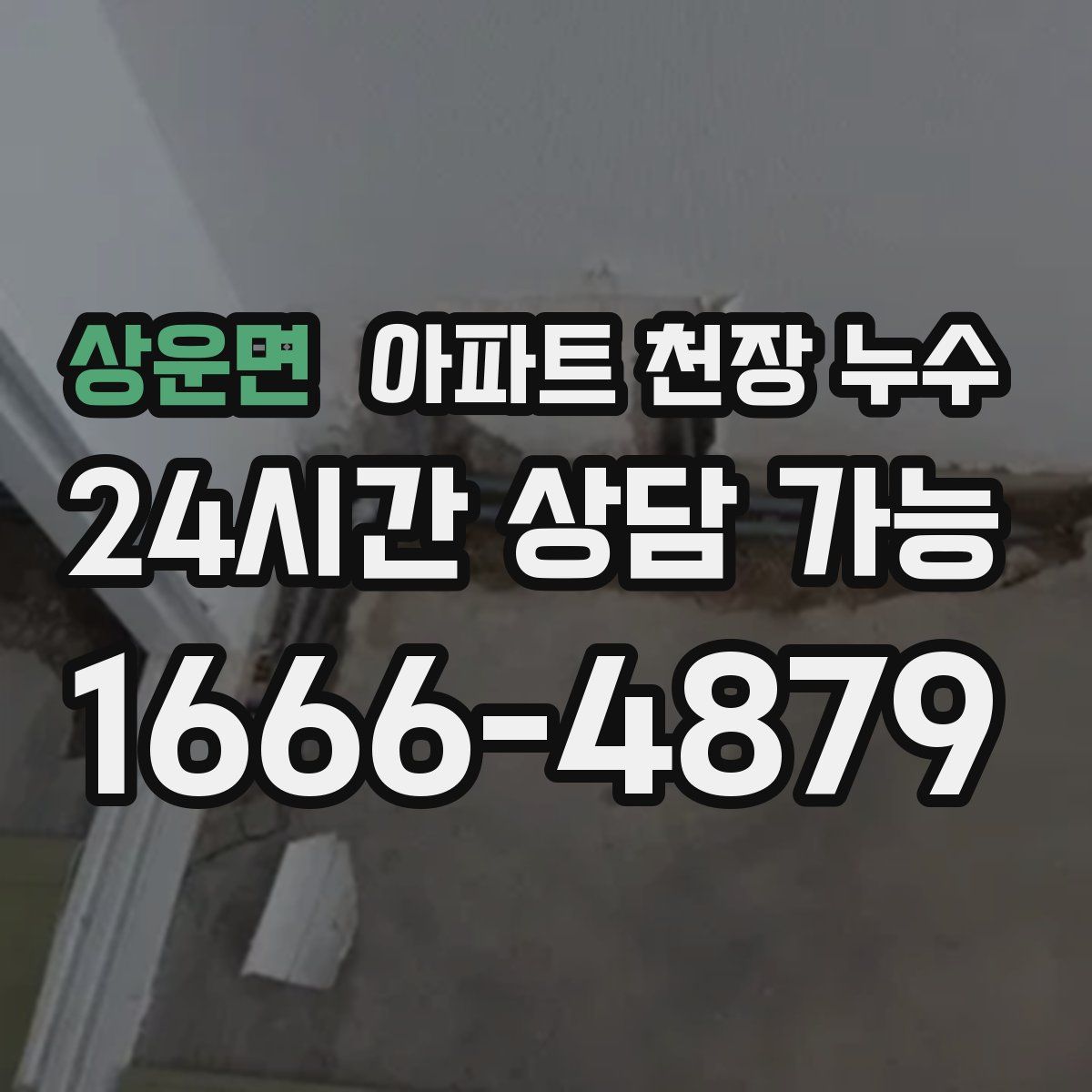 상운면 아파트 천장 누수