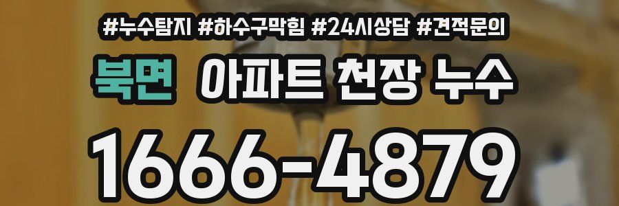 북면 아파트 천장 누수