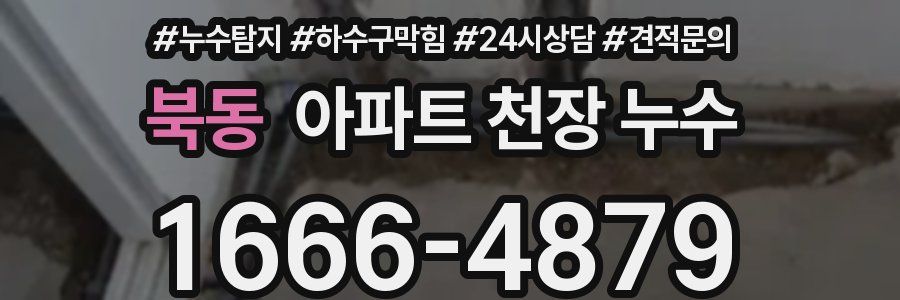 북동 아파트 천장 누수