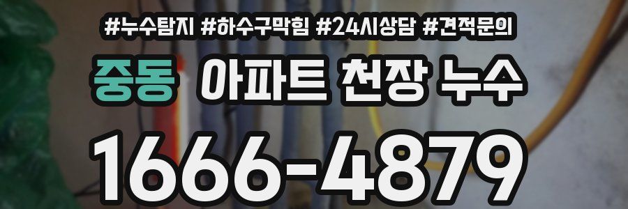 중동 아파트 천장 누수