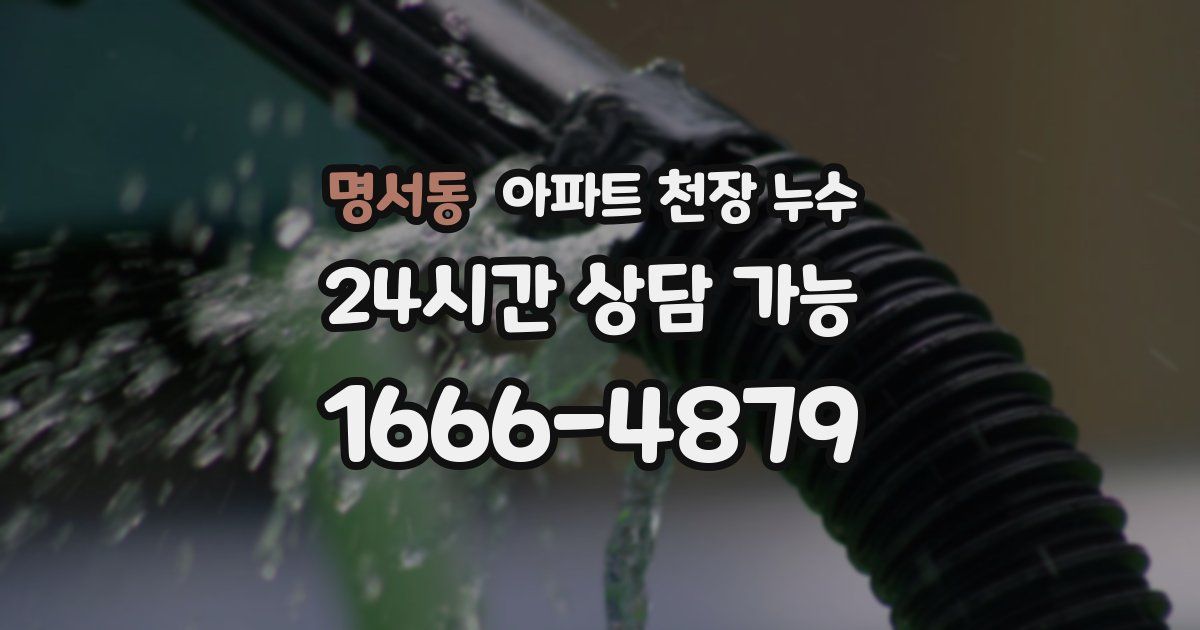 명서동 아파트 천장 누수