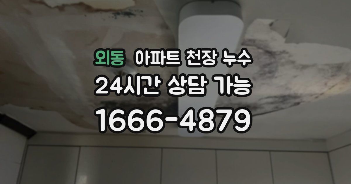 외동 아파트 천장 누수
