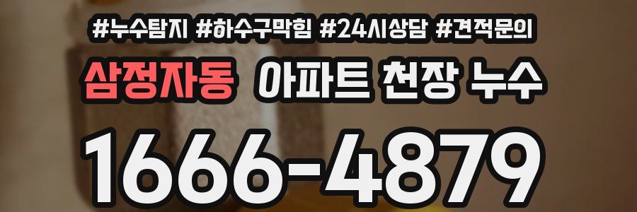 삼정자동 아파트 천장 누수