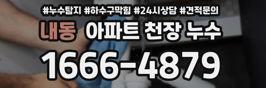 내동 아파트 천장 누수