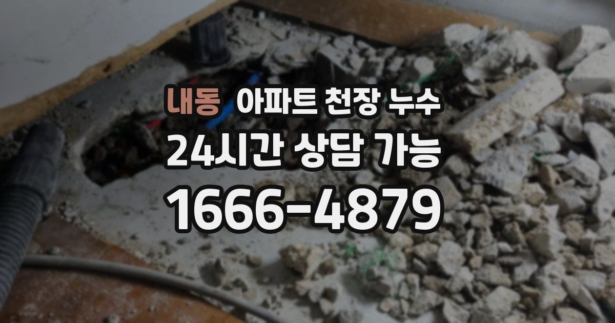 내동 아파트 천장 누수