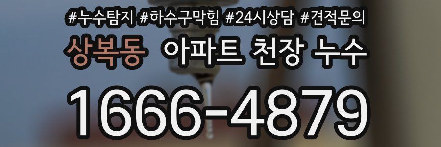 상복동 아파트 천장 누수