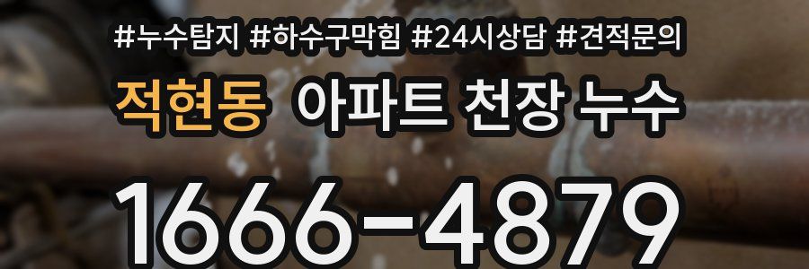적현동 아파트 천장 누수