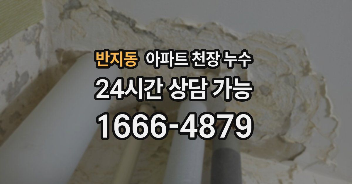 반지동 아파트 천장 누수
