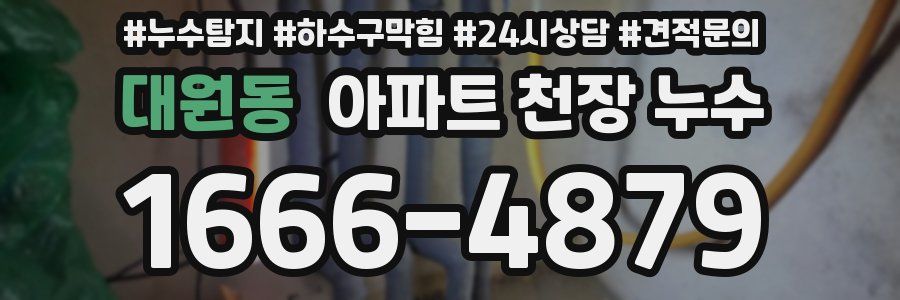 대원동 아파트 천장 누수