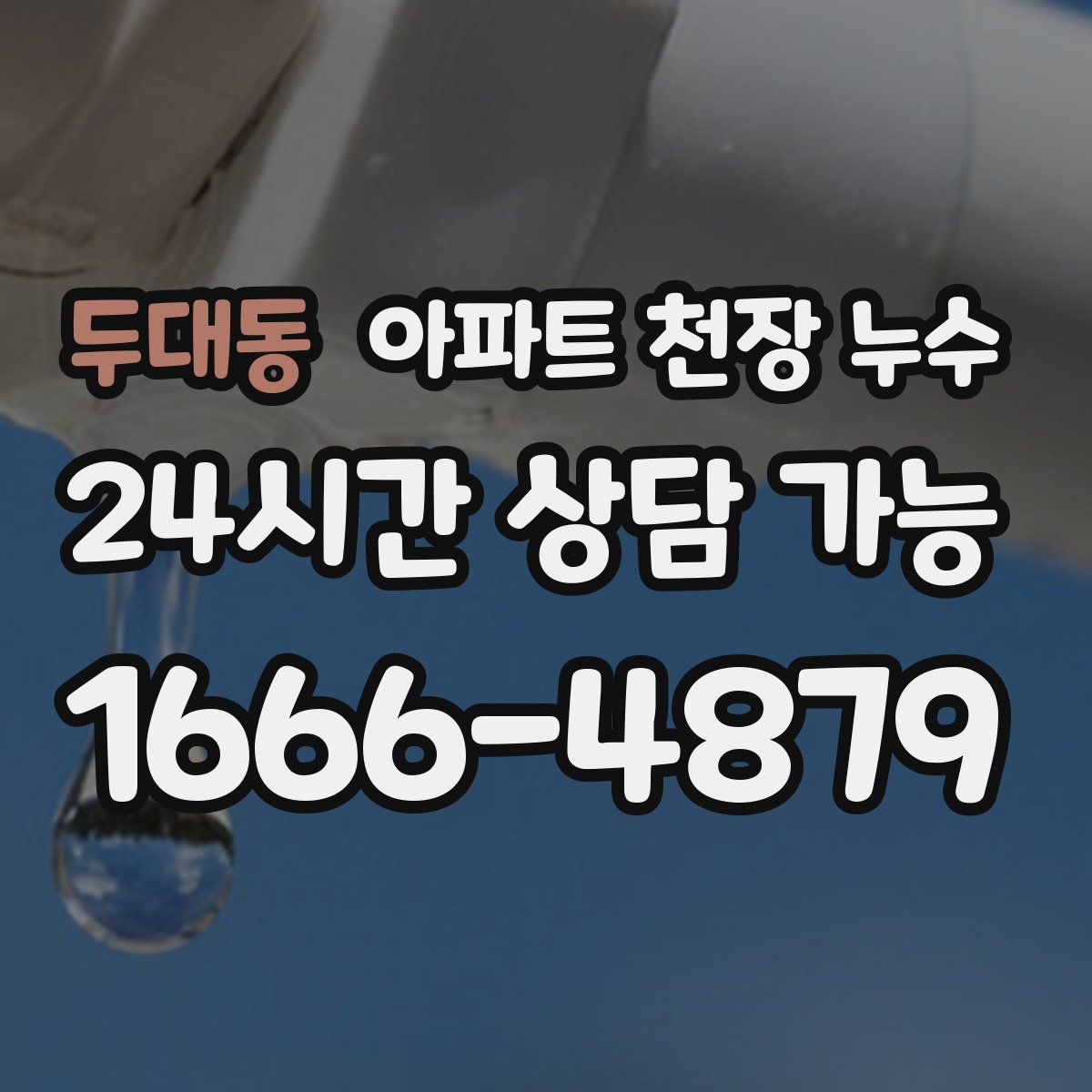 두대동 아파트 천장 누수
