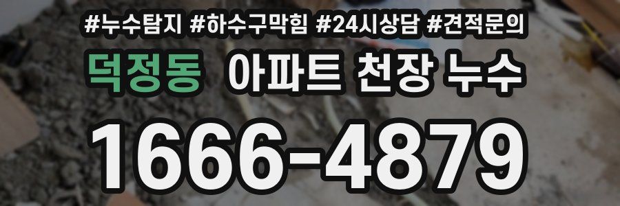 덕정동 아파트 천장 누수