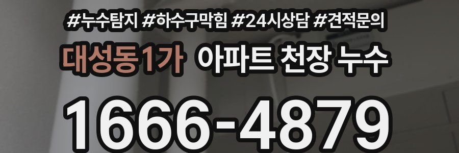 대성동1가 아파트 천장 누수