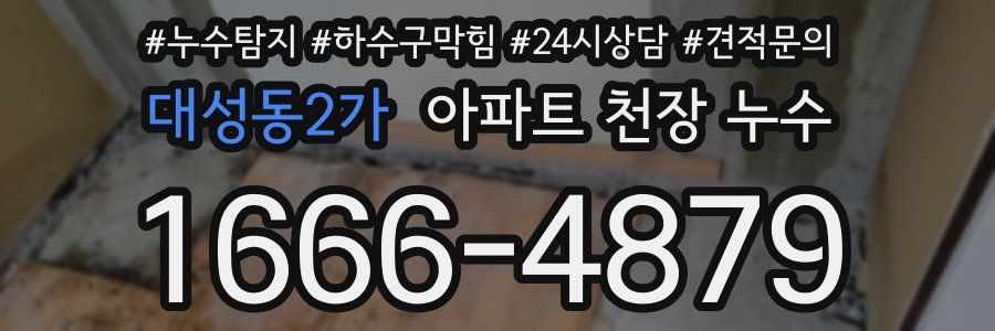 대성동2가 아파트 천장 누수