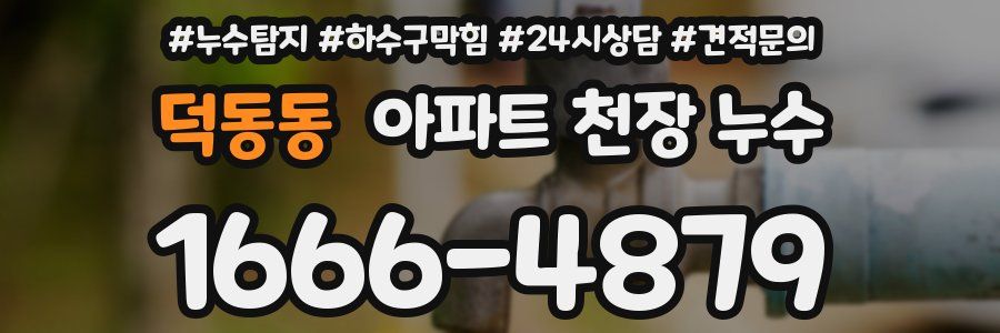 덕동동 아파트 천장 누수