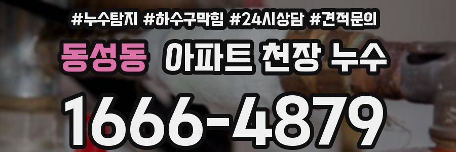 동성동 아파트 천장 누수