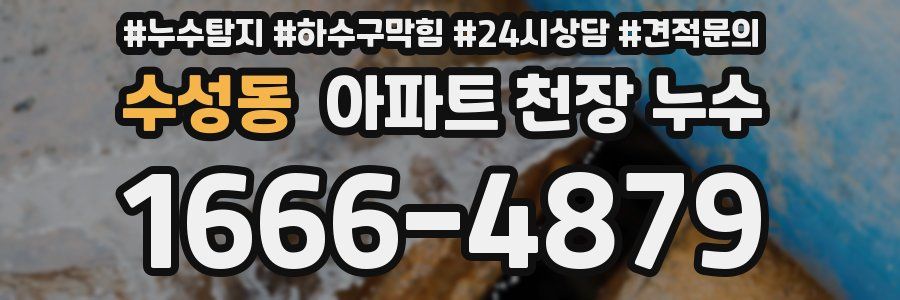 수성동 아파트 천장 누수