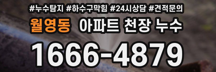 월영동 아파트 천장 누수