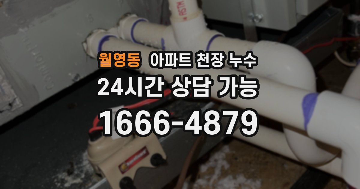 월영동 아파트 천장 누수