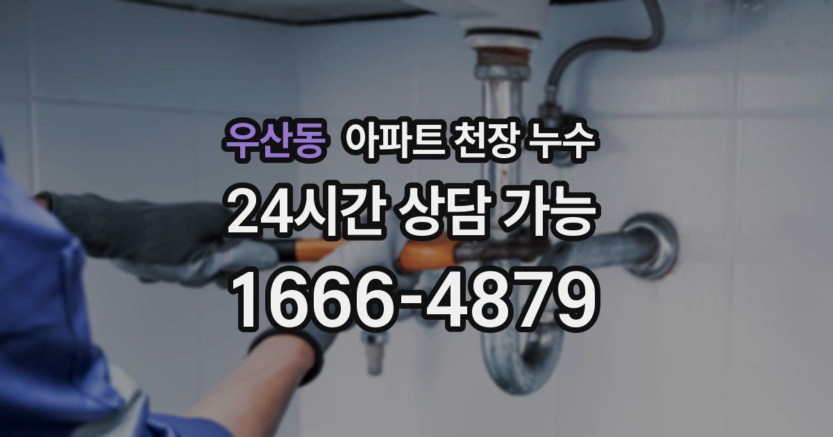 우산동 아파트 천장 누수