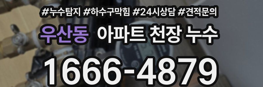 우산동 아파트 천장 누수