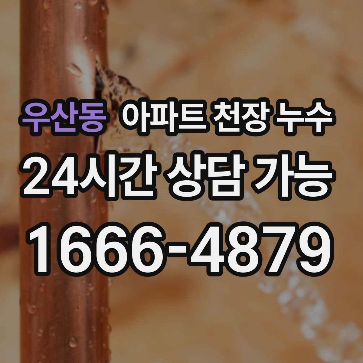 우산동 아파트 천장 누수