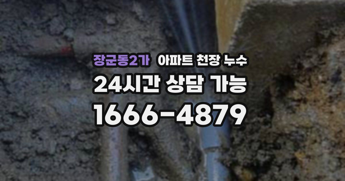 장군동2가 아파트 천장 누수