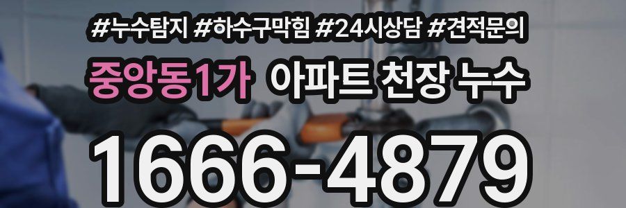 중앙동1가 아파트 천장 누수