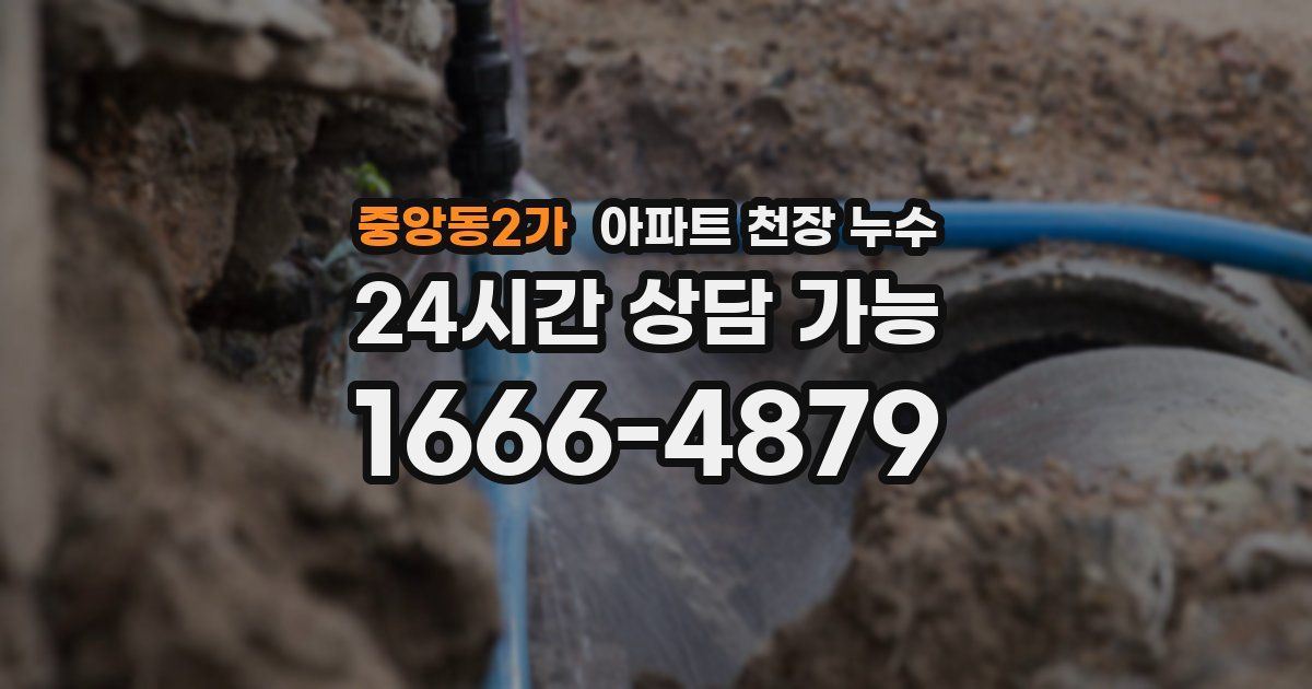 중앙동2가 아파트 천장 누수