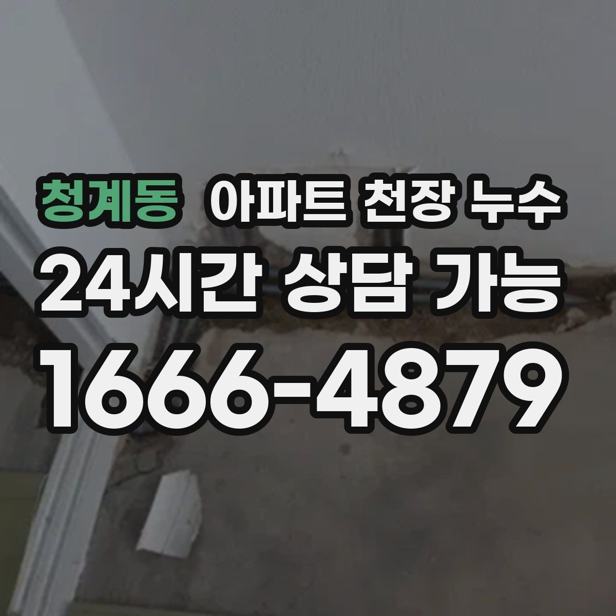 청계동 아파트 천장 누수