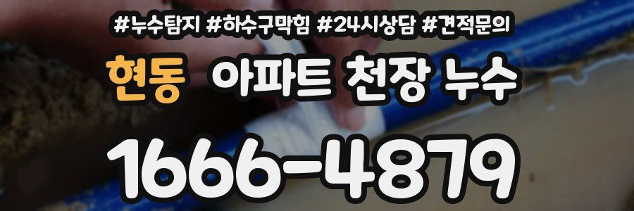 현동 아파트 천장 누수