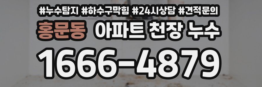 홍문동 아파트 천장 누수