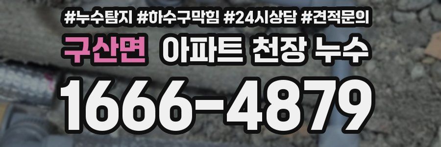 구산면 아파트 천장 누수