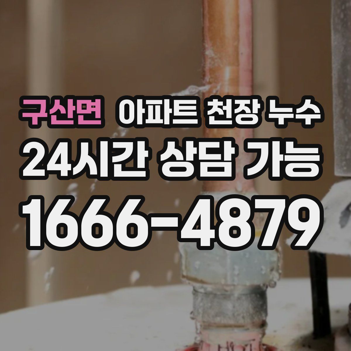 구산면 아파트 천장 누수
